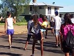 Aboriginal Women Street Fighting Seemingly Just For The Hell Of It
