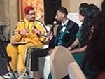 Ali G Impersonator Interviews Couple At Their Wedding
