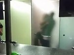 1 Guy And 2 Chicks Going At It In The Club Bathrooms
