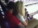 Couple Become Overly Affectionate Watching The Game
