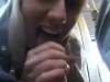 Good Girl Wanks Off Her BF On The Bus Then Eats His Cum