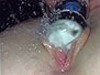 Slomo Of A Pussy Gushing Like Crazy With A Bit Powered Help