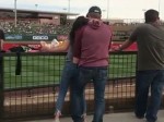 Unashamedly Fingering His Wife At A Ball Game

