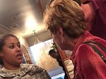 Angry Woman Gets Hostile Towards A Pregnant Soldier
