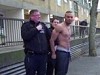 Bad Guy Takes A Wizz Whilst Being Arrested