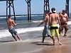 Beachgoers Try And Stop Fishermen Taking A Huge Stingray
