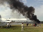 Biplane Crashes During A Russian Airshow

