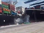 Container Ships Collide In Port And Shit Goes Everywhere Wow
