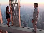 Craaazy Couple Messing About High Above Dubai
