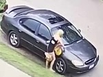 Cunty Blonde Spots An Ex Boyfriends Car And Scratches It To Hell
