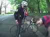 Cyclist Did Not Keep His Head Up