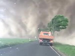 Drivers Unexpectedly Caught In A Tornado
