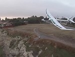 Drone Filming A Glider Goes For An Unexpectedly Close Look
