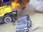 Dummies Weld A Huge Gas Cylinder And Shit Goes Bang
