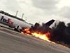 FedEx Plane Goes Up In Flames At Fort Lauderdale Airport