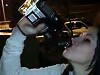Girl Chugs An Entire Bottle Of Spirits That Aint Going To End Well
