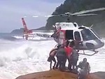 Incredible Helicopter Rescue Of An Injured Guy
