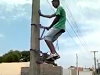 Ingenious Way To Easily Climb A Pole