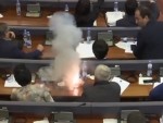 Kosovo Politician Drops Smoke Bombs In Parliament To Stop A Vote
