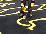 Line Marking Takes A Steady Hand
