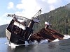 Logging Ships Have A Very Cool Way To Unload Their Cargo