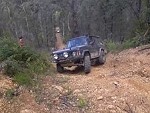 Nissan 4x4 Suffers A Brutal Rollover
