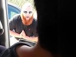 Psycho Redneck Goes Nuts At A Young Dude In A WRX

