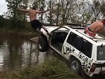 Rednecks Having Too Much Fun With An Old Car
