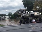 Rednecks Use Their Lifted To Trucks To Rescue National Guard In Texas
