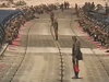 Russian Soldiers Quickly Construct A Floating Bridge