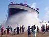 Ship Launch Makes A Big Splash