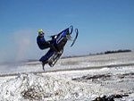 Snow Mobiler Lands Hard And Its Pretty Funny

