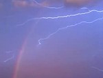 Spectacular Rainbow Lightning Storm
