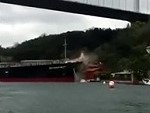 Tanker Ship Crashes In To The Shore
