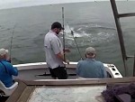 Very Big Shark Steals Fisherman's Catch
