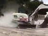 When You Forget The Brake And Your Excavator Escapes