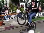 Woman Breaks Her Butt On A Bike Jump

