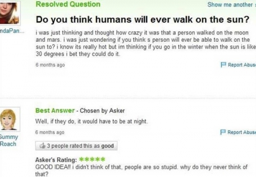 Funny Yahoo Answers 03