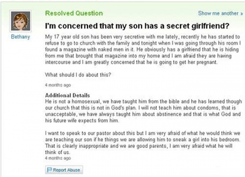 Funny Yahoo Answers 14