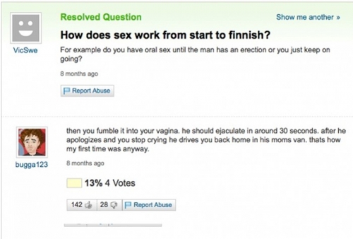 Funny Yahoo Answers 19