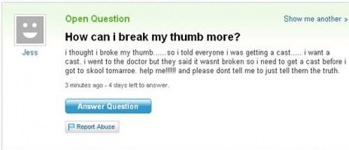 Funny Yahoo Answers 26