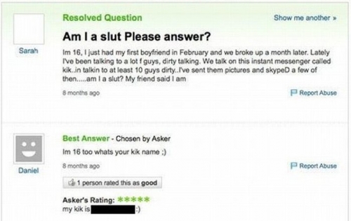 Funny Yahoo Answers 35