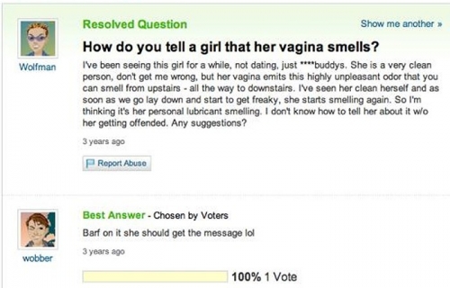 Funny Yahoo Answers 36