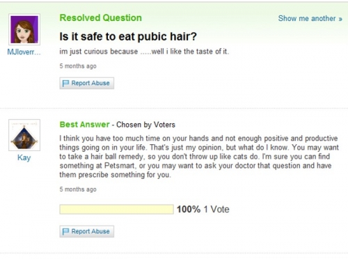 Funny Yahoo Answers 40