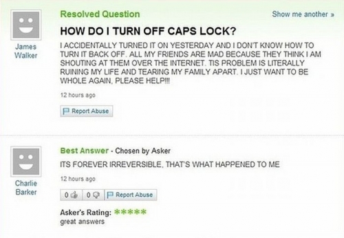 Funny Yahoo Answers 43