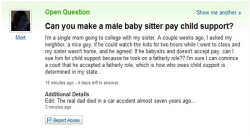 Funny Yahoo Answers 45