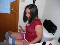 Girls Caught Sitting On The Loo 33