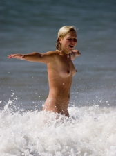 Girls Frolicking In The Surf 33