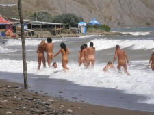 Girls Frolicking In The Surf 11