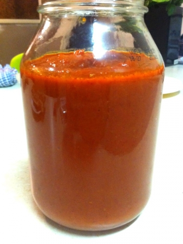 Making Chilli Sauce 14